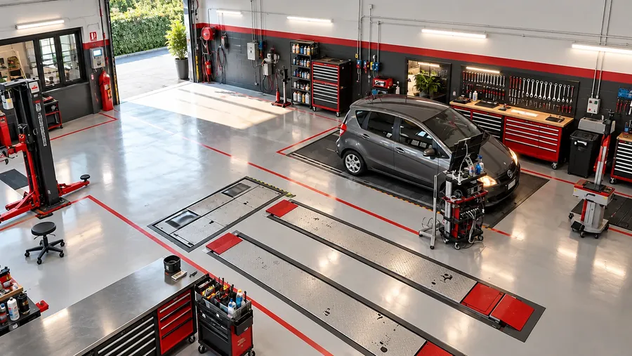 Linea di revisione auto autorizzata MCTC del centro AutoMoto Rozzano